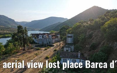 aerial view lost place Barca d´Alva train station 03.08.2025