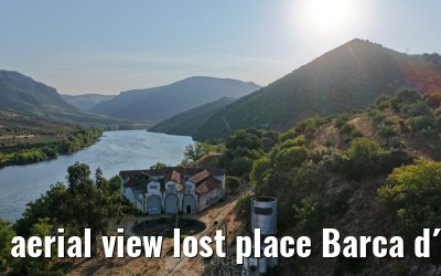 aerial view lost place Barca d´Alva train station 03.08.2025