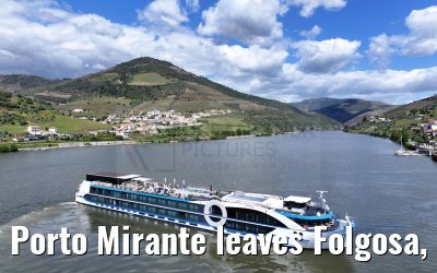 Porto Mirante leaves Folgosa, Douro river 22.04.2025