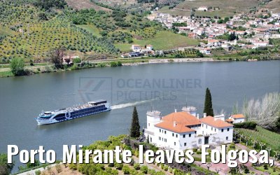 Porto Mirante leaves Folgosa, Douro river 22.04.2025
