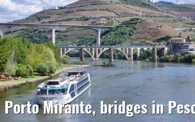 Porto Mirante, bridges in Peso da Regua, Douro river 22.04.2025