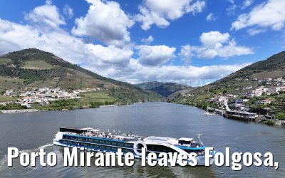 Porto Mirante leaves Folgosa, Douro river 22.04.2025