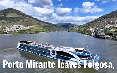 Porto Mirante leaves Folgosa, Douro river 22.04.2025
