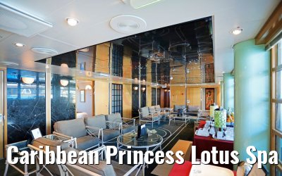 Caribbean Princess Lotus Spa Relaxing area