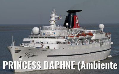 PRINCESS DAPHNE (Ambiente Kreuzfahrten) approaching Bremerhaven - August 18, 2012