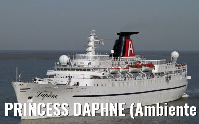 PRINCESS DAPHNE (Ambiente Kreuzfahrten) approaching Bremerhaven - August 18, 2012