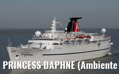 PRINCESS DAPHNE (Ambiente Kreuzfahrten) approaching Bremerhaven - August 18, 2012