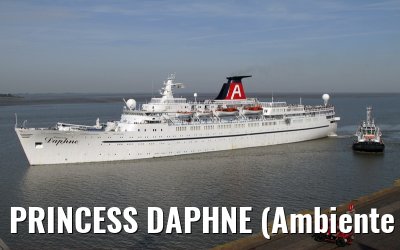 PRINCESS DAPHNE (Ambiente Kreuzfahrten) approaching Bremerhaven - August 18, 2012