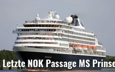 Letzte NOK Passage MS Prinsendam 18.08.2018
