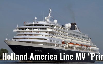 Holland America Line MV "Prinsendam" departing Amsterdam, 27. June 2011