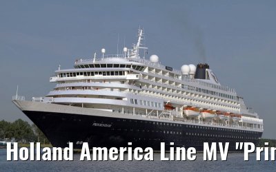 Holland America Line MV "Prinsendam" departing Amsterdam, 27. June 2011