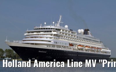 Holland America Line MV "Prinsendam" departing Amsterdam, 27. June 2011