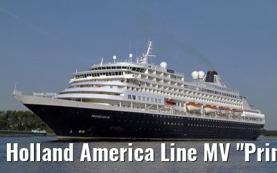 Holland America Line MV "Prinsendam" departing Amsterdam, 27. June 2011