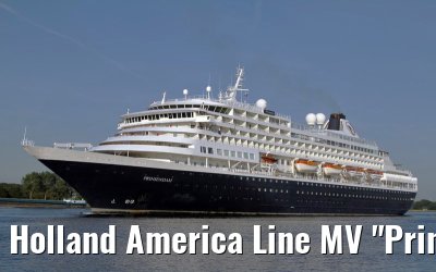 Holland America Line MV "Prinsendam" departing Amsterdam, 27. June 2011