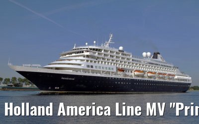 Holland America Line MV "Prinsendam" departing Amsterdam, 27. June 2011