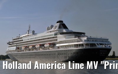 Holland America Line MV "Prinsendam" departing Amsterdam, 27. June 2011