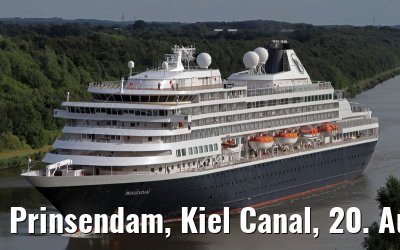 Prinsendam, Kiel Canal, 20. August 2013