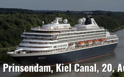 Prinsendam, Kiel Canal, 20. August 2013