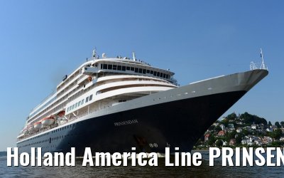 Holland America Line PRINSENDAM approaching the port of Hamburg - July 25, 2012