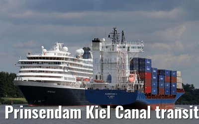 Prinsendam Kiel Canal transit 02.08.2016
