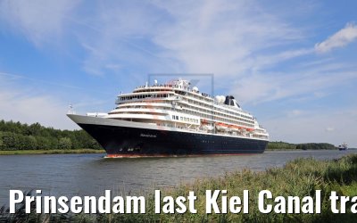 Prinsendam last Kiel Canal transit 18.08.2018