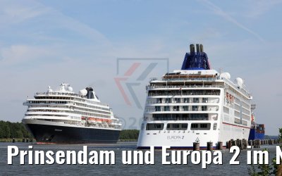 Prinsendam und Europa 2 im Nord-Ostsee-Kanal 18.08.2018