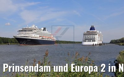 Prinsendam und Europa 2 in NOK Weiche 18.08.2018