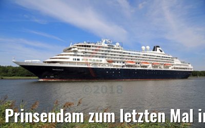 Prinsendam zum letzten Mal im NOK 18.08.2018