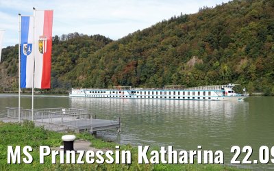 MS Prinzessin Katharina 22.09.2018 bei Kasten