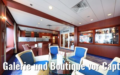 Galerie und Boutique vor Captain´s Club MS Astor