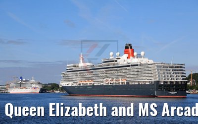 Queen Elizabeth and MS Arcadia 21.06.2017