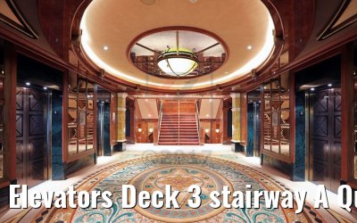 Elevators Deck 3 stairway A Queen Victoria 08.06.2017