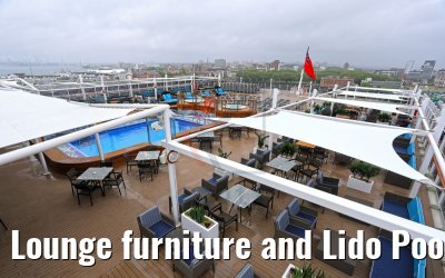 Lounge furniture and Lido Pool Queen Victoria 08.06.2017