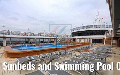 Sunbeds and Swimming Pool Queen Victoria 08.06.2017