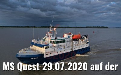 MS Quest 29.07.2020 auf der Elbe