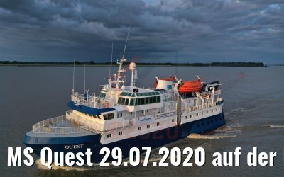 MS Quest 29.07.2020 auf der Elbe