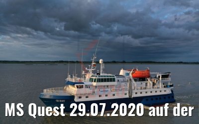 MS Quest 29.07.2020 auf der Elbe