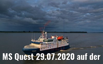 MS Quest 29.07.2020 auf der Elbe