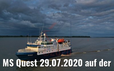 MS Quest 29.07.2020 auf der Elbe