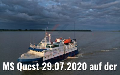 MS Quest 29.07.2020 auf der Elbe