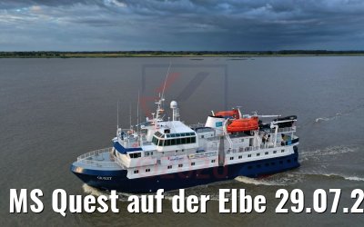 MS Quest auf der Elbe 29.07.2020