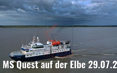 MS Quest auf der Elbe 29.07.2020