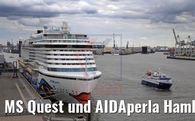 MS Quest und AIDAperla Hamburg 29.07.2020