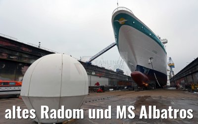 altes Radom und MS Albatros Blohm und Voss Werft 15.12.2015