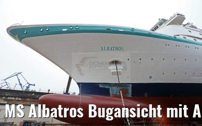 MS Albatros Bugansicht mit Ankerkette Blohm und Voss 15.12.2015