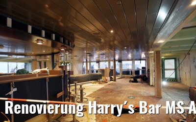 Renovierung Harry´s Bar MS Albatros Blohm und Voss Werft 15.12.2015
