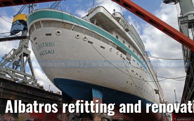 Albatros refitting and renovation on the Blohm   Voss shipyard