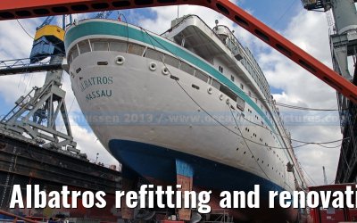 Albatros refitting and renovation on the Blohm   Voss shipyard