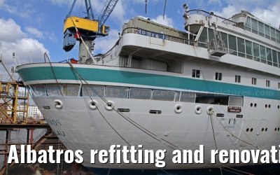 Albatros refitting and renovation on the Blohm   Voss shipyard