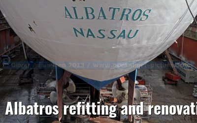 Albatros refitting and renovation on the Blohm   Voss shipyard
